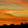 Abendhimmel von meinem Balkon aus gesehen