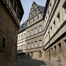 Eine Gasse in Bamberg nahe des Doms.